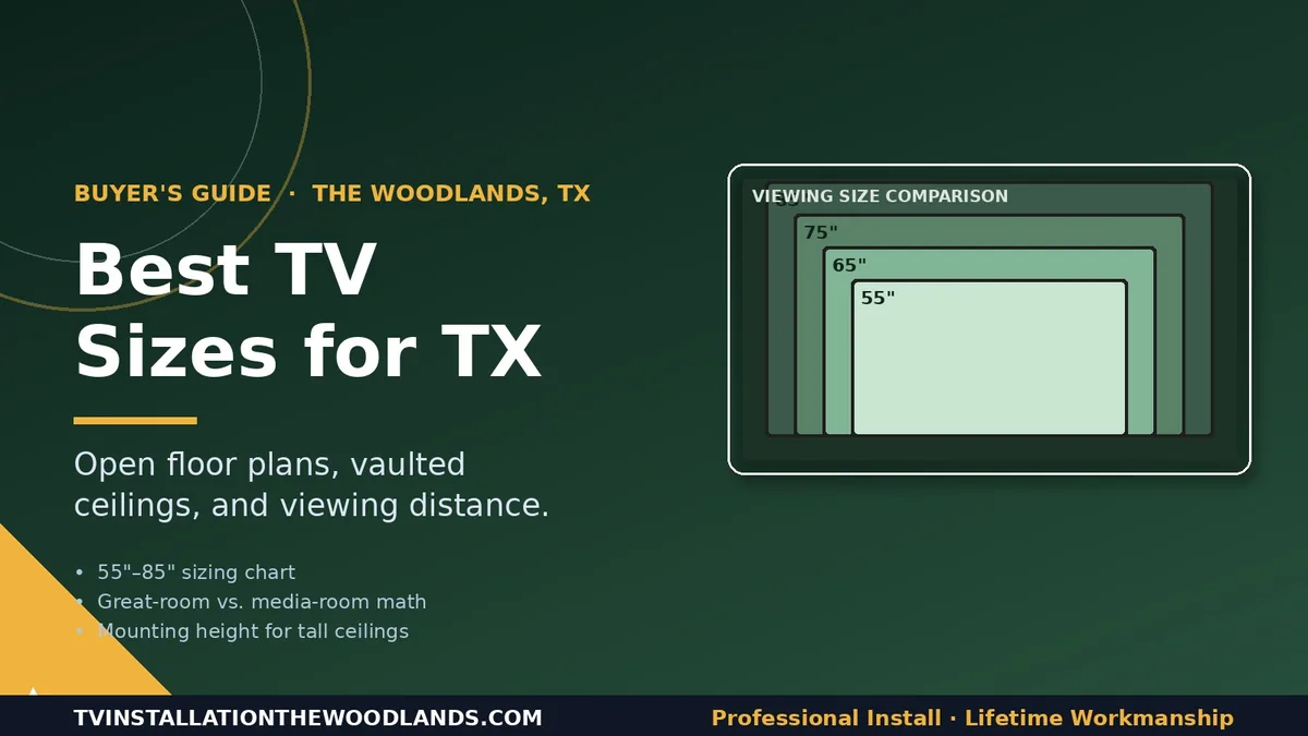 Best TV Sizes for Texas Living Rooms: A Local Installer’s Guide