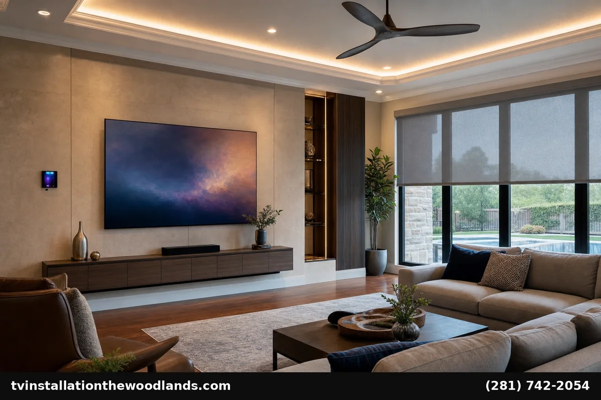 Smart TV Mounting The Woodlands Hidden Wires Integration